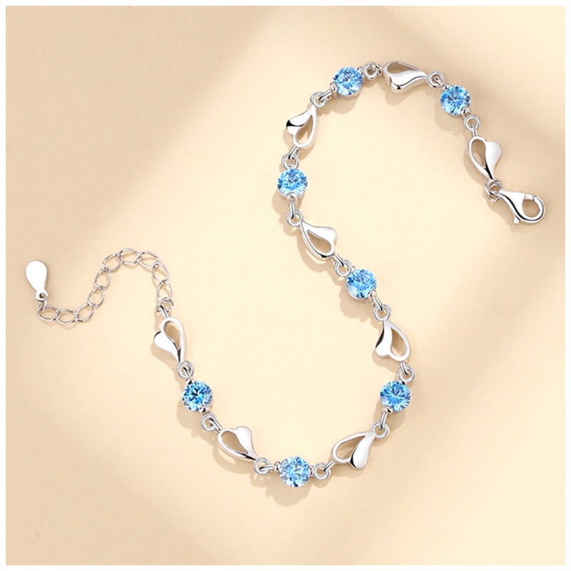 Lắc Tay Bạc Nữ || Heart Of The Ocean-Vòng Tay Bạc tự thiết kế  của M.Lady Jewelry and fashion