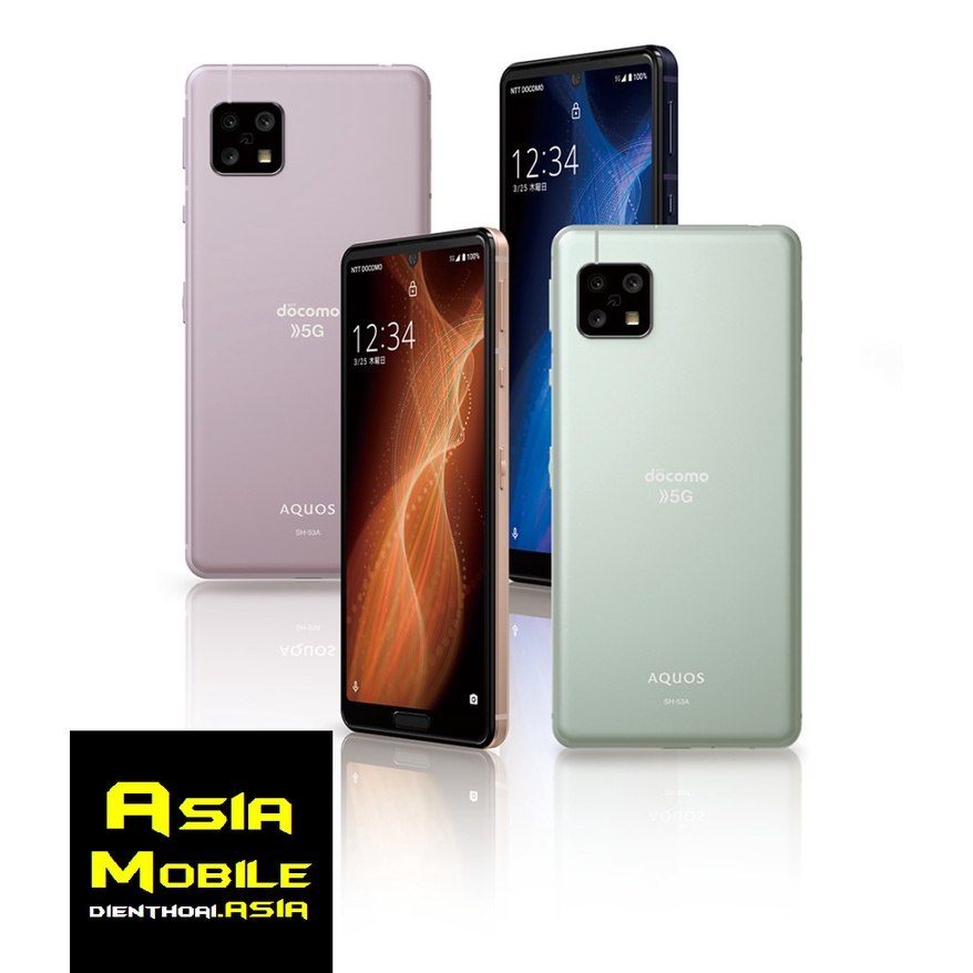Điện Thoại Sharp Aquos Sense 5G SH-53A Đến Từ Nhật Bản(Mạng 5G – Chống Nước – 3 Camera Sau – Pin 4570, 100% Tiếng Việt)