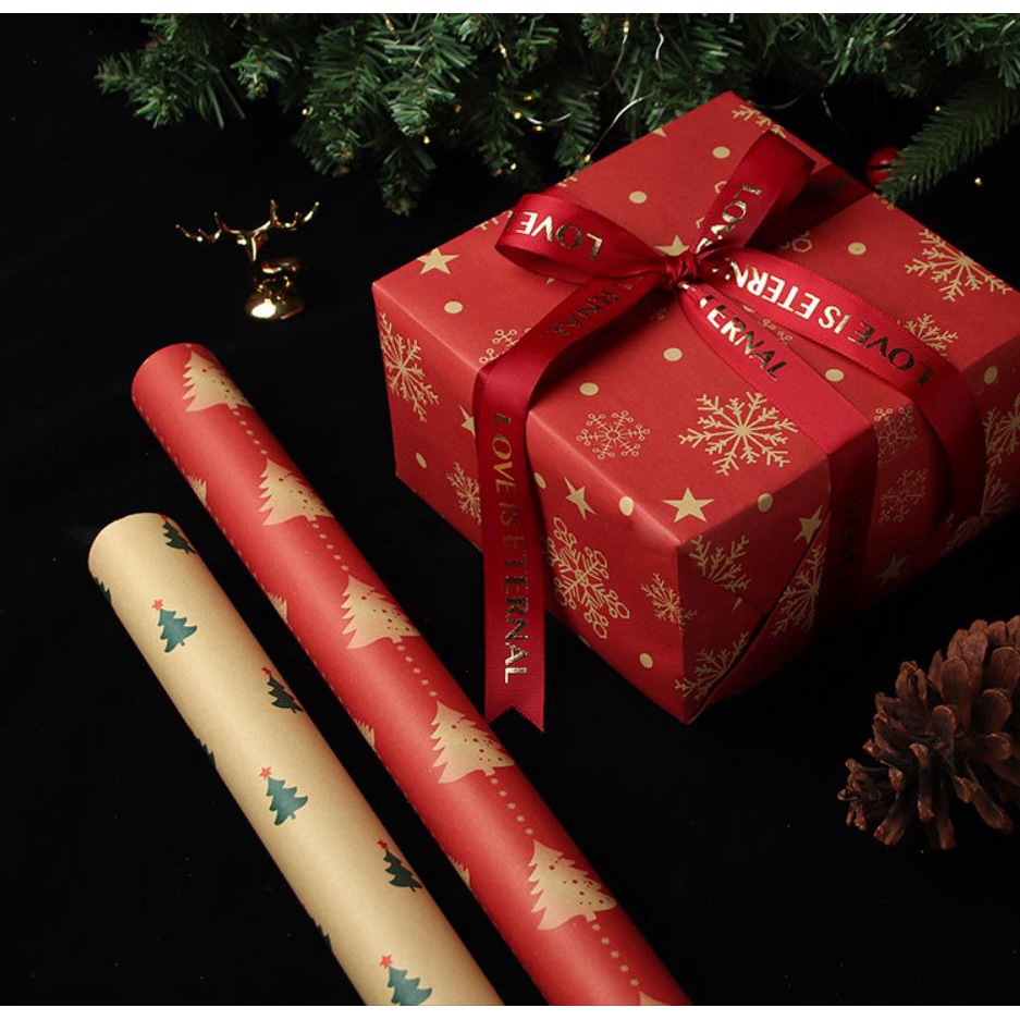 Giấy Gói Quà Họa Tiết Giáng Sinh