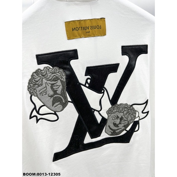 Áo polo nam nữ hoạ tiết thêu da, 2 màu đen trắng, full size S - XL, ảnh thật, áo phông nam đẹp