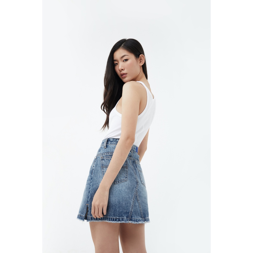 TheBlueTshirt - Váy Jeans Nữ - Penny Lane Mini Skirt - John Blue Wash