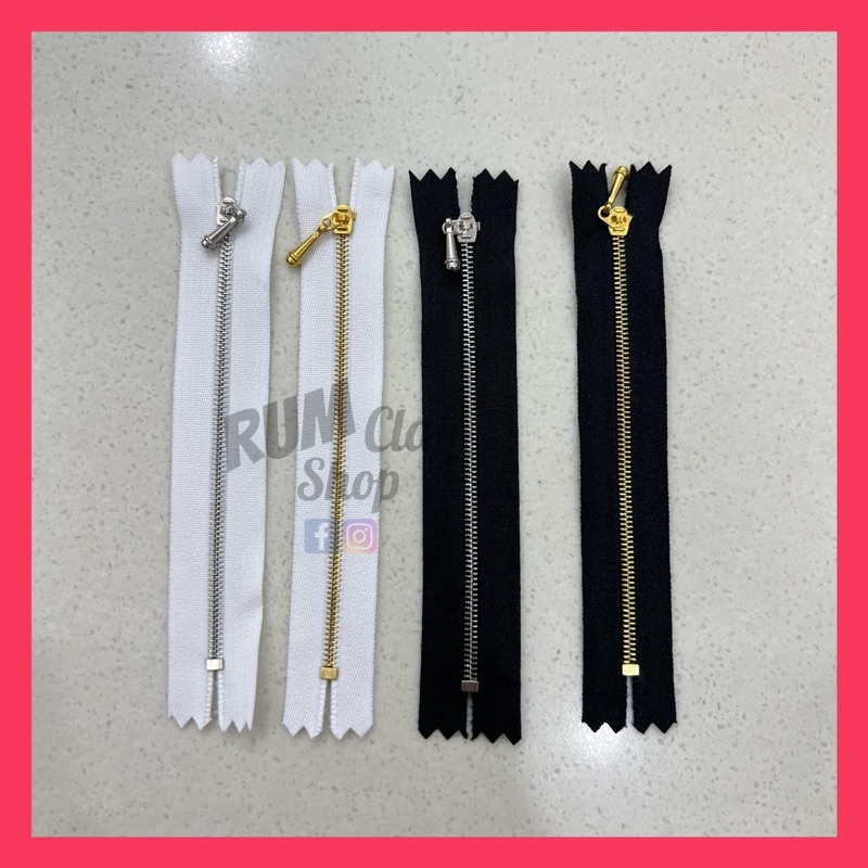 Dây kéo khoá Bạc Vàng mini cho Obitsu, Bjd, búp bê