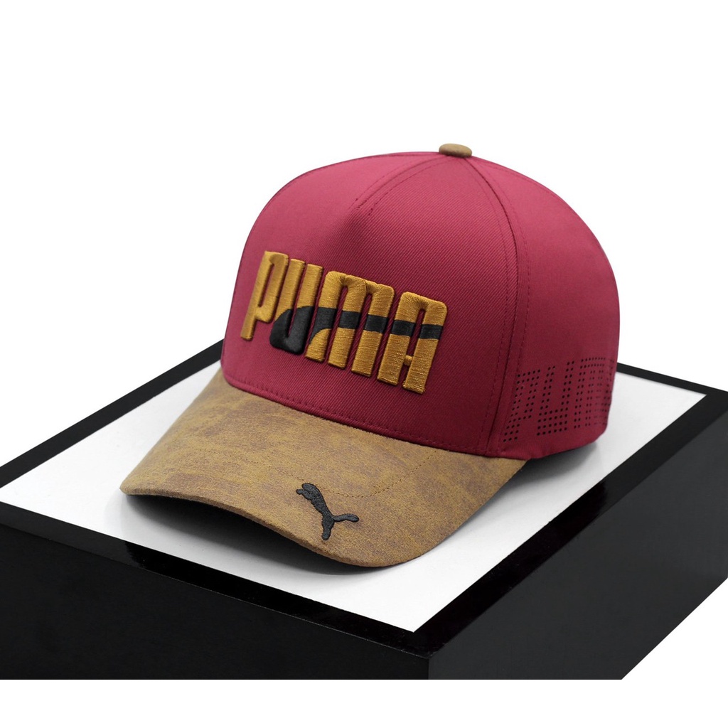 Nón lưỡi trai PU MA  Vintage lưỡi trai da lộn,phối cotton Hàn Quốc phối, hoạ tiết đơn giản, trẻ trung, nón bít đuôi