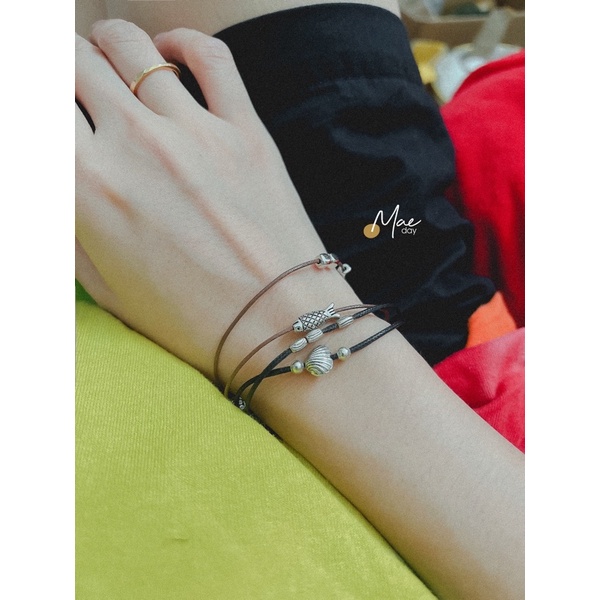 Vòng tay Umi - Vòng tay charm chú cá, vỏ sò vintage