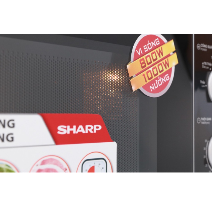 Lò vi sóng có nướng Sharp 23 lít R-G302VN-S | Bảo Hành Chính Hãng 12 tháng