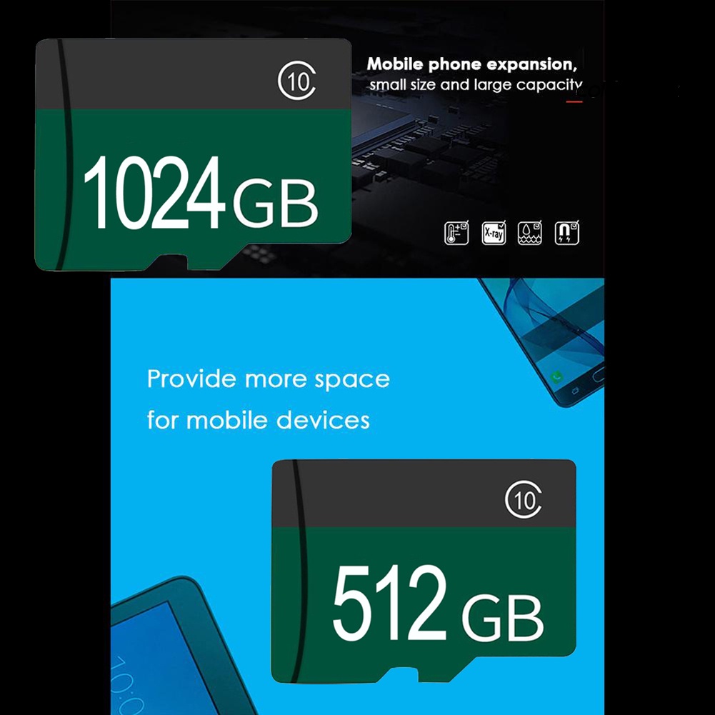 Thẻ Nhớ Micro Usb Tốc Độ Cao 128G / 256G / 512G / 1T Cho Điện Thoại