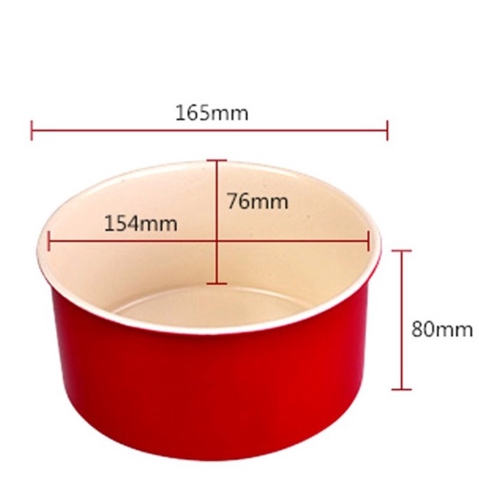 Khuôn tròn đế rời Suncity- 6”: 16.5*16.5*8cm.