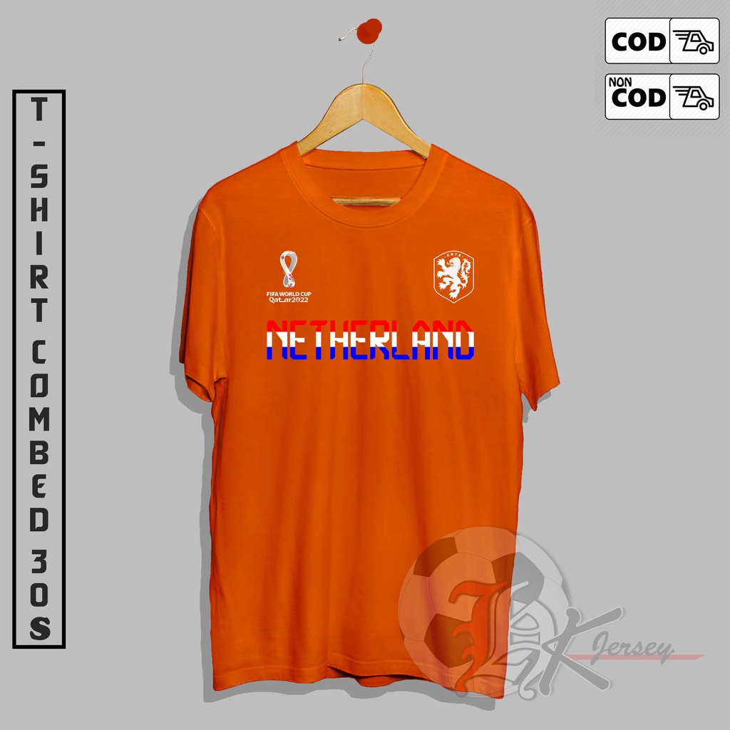 Áo thun hot Áo thun mua sắm Áo thun NETTHERLAND World Cup Pattern 20222022