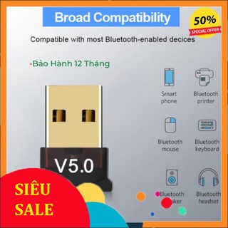 Usb bluetooth 5.0 cho pc -usb bluetooth máy tính kết nối 20m v5.0