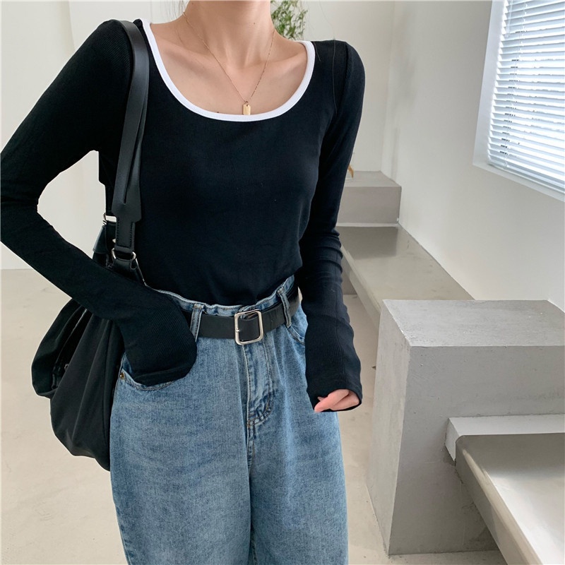 Áo Thun Croptop Tay Dài Thiết Kế Mới Cho Phái Nữ TX-25-6857