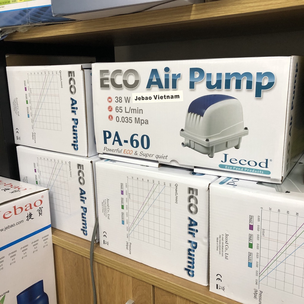 Máy sủi khí oxy cho hồ cá Koi Jecod PA 35-200