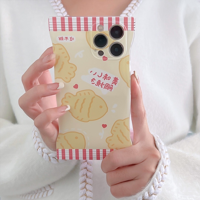 Ốp lưng iphone Ốp Điện Thoại Túi Hình Snack Hoạt Hình Cho iphone6 / 6splus / 7 / 7plus / 8 / 8plus / x / xs / 11 / 12 / 13 / 14 / pro / max / plus / promax