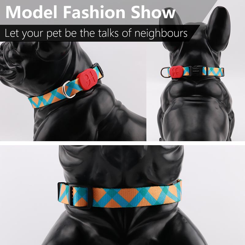 HamshMoc Vòng Cổ Và Dây Dắt Thú Cưng Đi Dạo Chất Liệu Nylon Mềm Mại Có Thể Điều Chỉnh Kích Thước