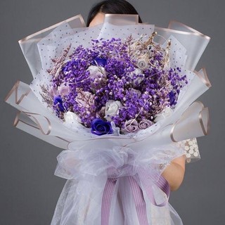 Giấy gói hoa bóng mờ viền vàng đồng