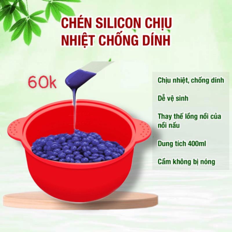 Chén Nấu Sáp Silicon Chịu Nhiệt Dễ Làm Sạch
