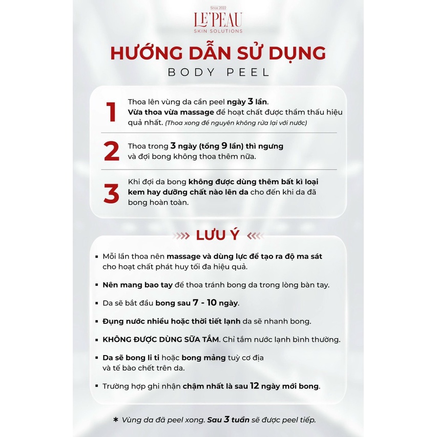 [HOT] Peel Body Tái Tạo Da, peel nách, thay da sinh học giúp làm sáng các vùng da, trắng sáng mịn màng | BigBuy360 - bigbuy360.vn