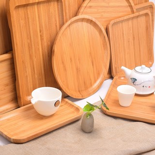 Khay Gỗ Tre Đa Năng Hàng Đẹp Dày Nặng Tay Không Quai