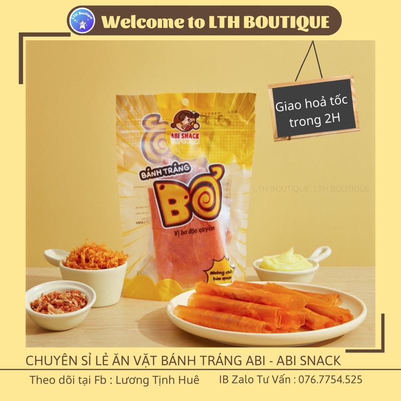 BÁNH TRÁNG CUỘN BƠ - ABI SNACK