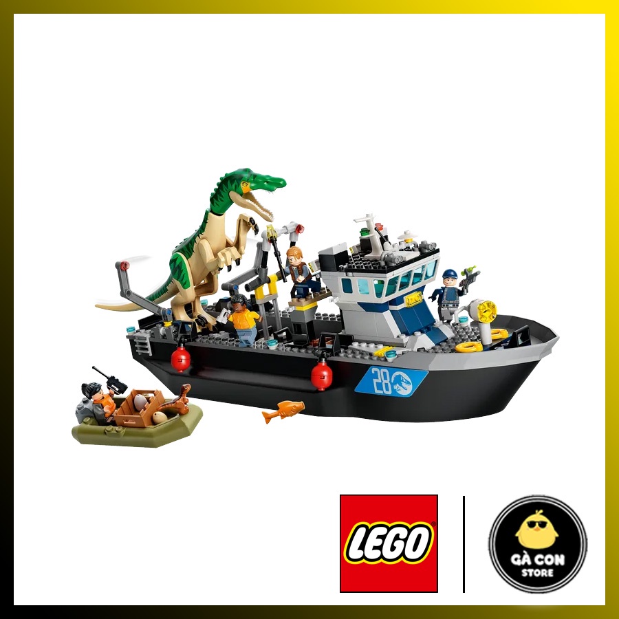 LEGO 76942 Baryonyx Dinosaur Boat Escape.