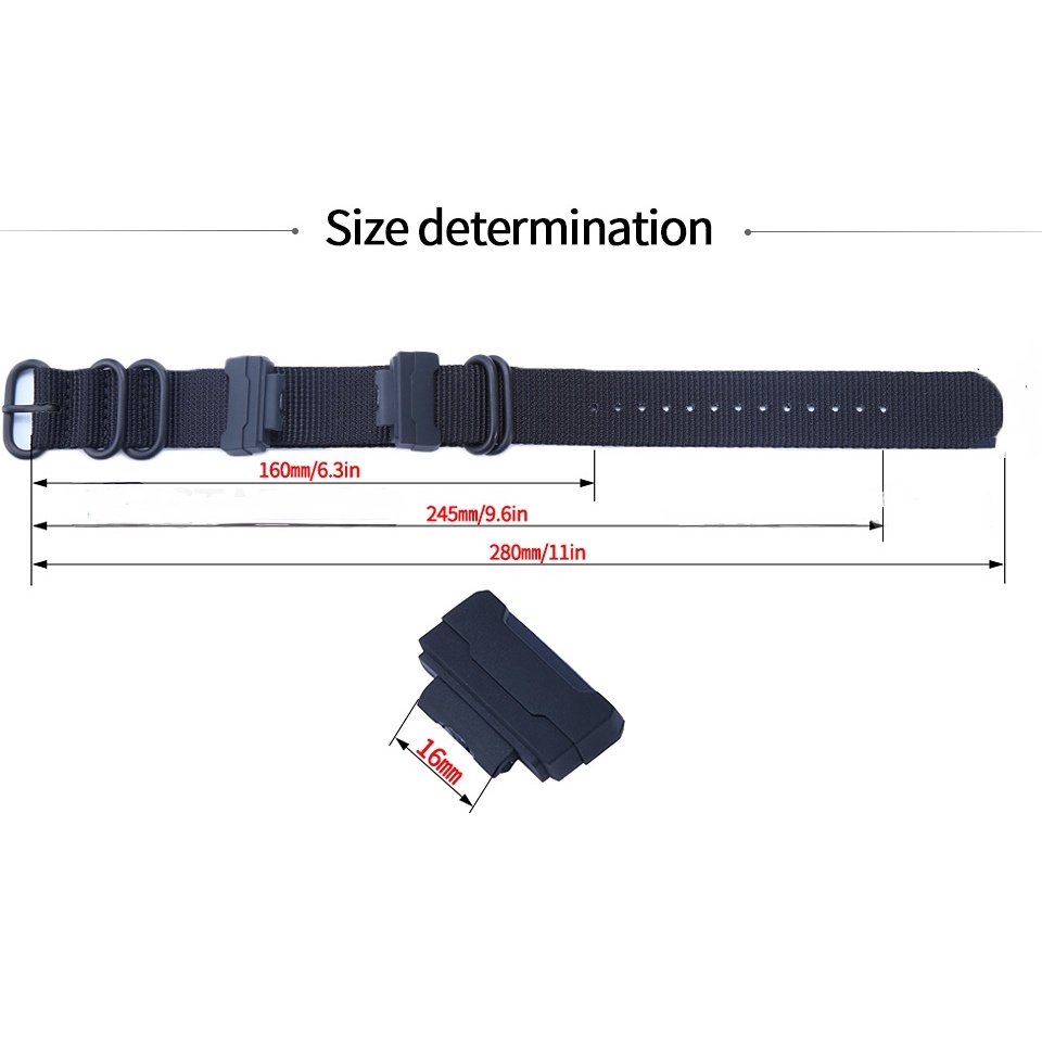 Dây Đeo Nylon 16mm Cho Đồng Hồ Casio G-Shock GA120 GA100 5600 GWM5610 DW6600