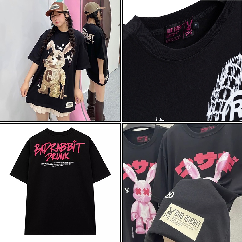 [LOCAL BRAND] Áo thun Bad Rabbit Say Grid And Drunk tay lỡ, form rộng vải Cotton - Thời trang nam nữ Unisex Streetwear | BigBuy360 - bigbuy360.vn