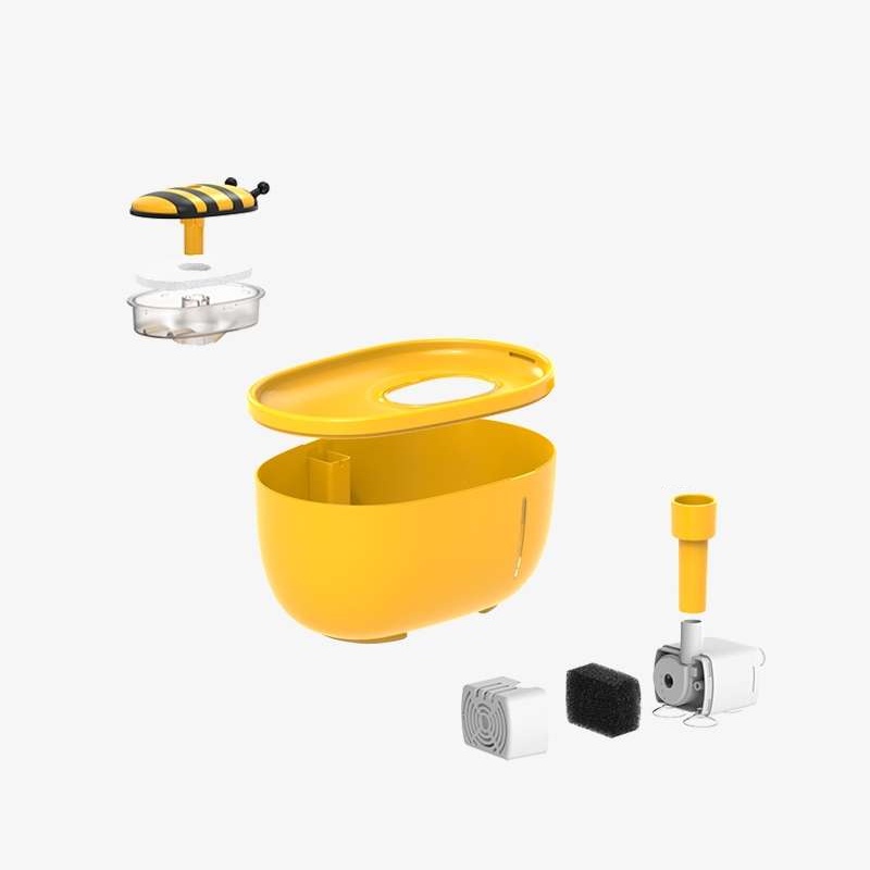 Có thể bán buôn Máy Uống Nước Tự Động Cho Chó Mèo Máy lọc nước ong chong 2L Virgina056 Hàng giao ngay