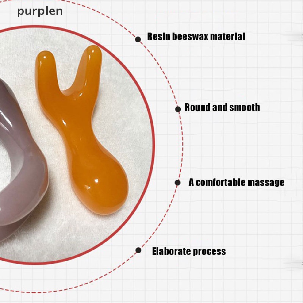 Gua Sha Mát Xa Mặt Và Cơ Thể Bằng Đá Tím Tự Nhiên