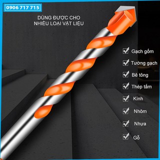 Mũi khoan đa năng 2 cạnh, mũi khoan gạch, bê tông, gỗ, sắt 6mm 8mm 10mm 12mm