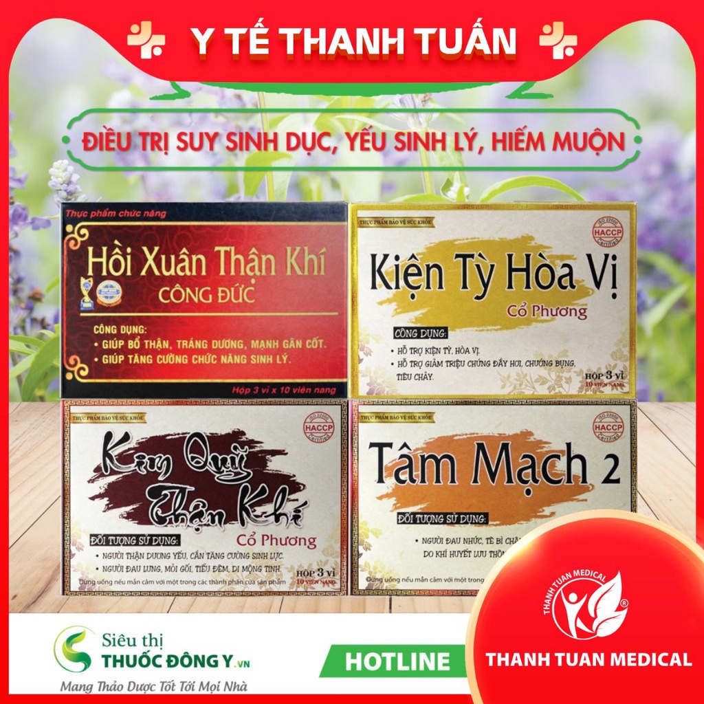 Liệu trình phối hợp giúp tăng cường sinh lực Đàn ông- Đông dược Công Đức