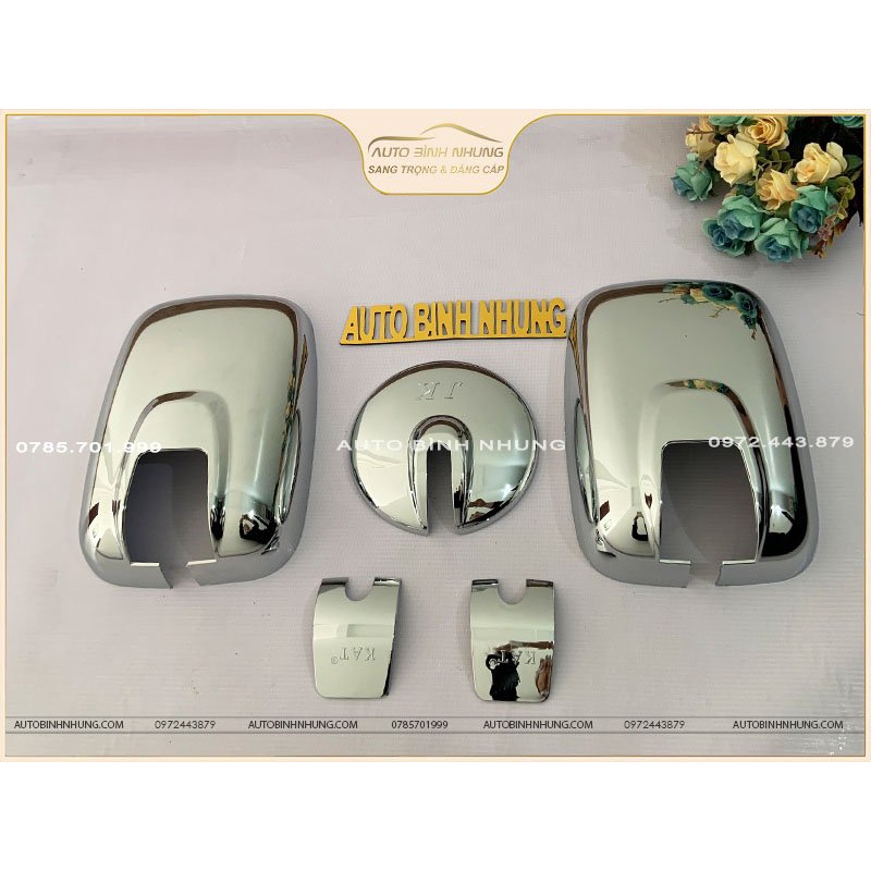 Bộ đồ ốp mạ crom tráng gương xe KIA 1,4T,K2700,K3000,K165,.....