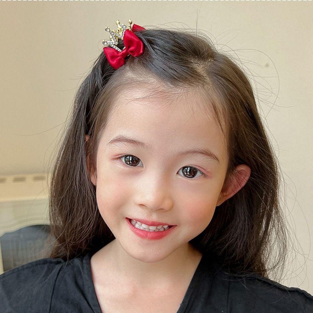 Set 2 Kẹp Tóc Tai Thỏ / Vương Miện / Tai Mèo Dễ Thương Cho Bé|Kẹp Tóc Thiết Kế Xinh Xắn Thời Trang Dành Cho Nữ