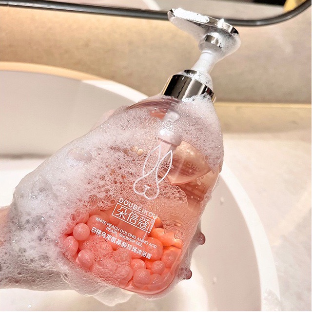 Sữa Tắm Ngọc Trai DUOBEIKOU White Peach Amino Acid Pearl Shower Gel 500ml