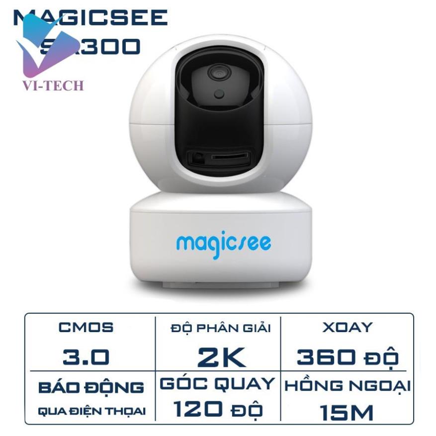 Camera giám sát không dây wifi Magicsee SA300 Cmos 3.0mp Độ phân giải 2K