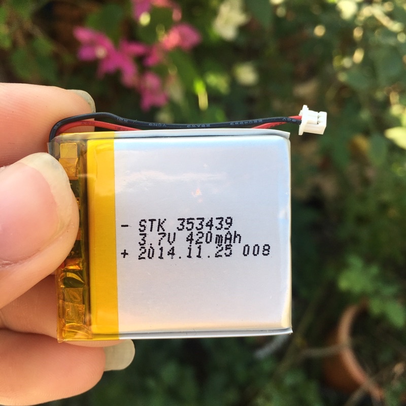Pin Lithium Polymer 3.7V 420mAh 353439