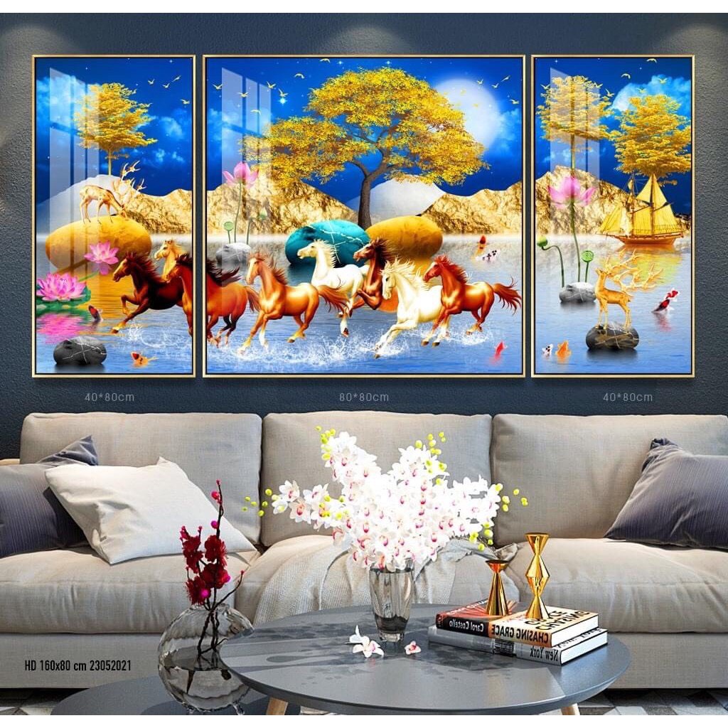 Tranh Tráng Gương Laminate Cao cấp (180X90CM), Tranh Treo Tường Decor Trang Trí Không Gian Nhà cửa.