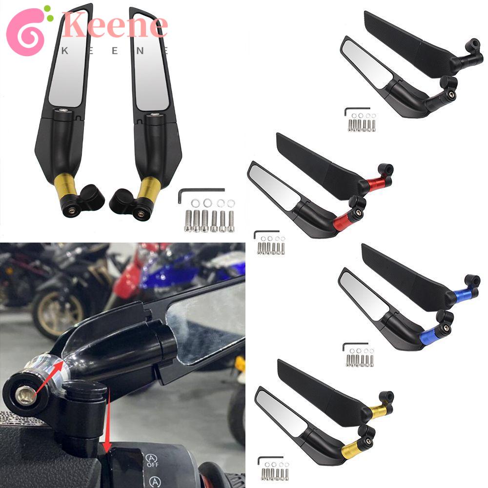 1 Cặp Gương Chiếu Hậu Cánh Gió Tùy Chỉnh Tiện Dụng Cho Xe Máy