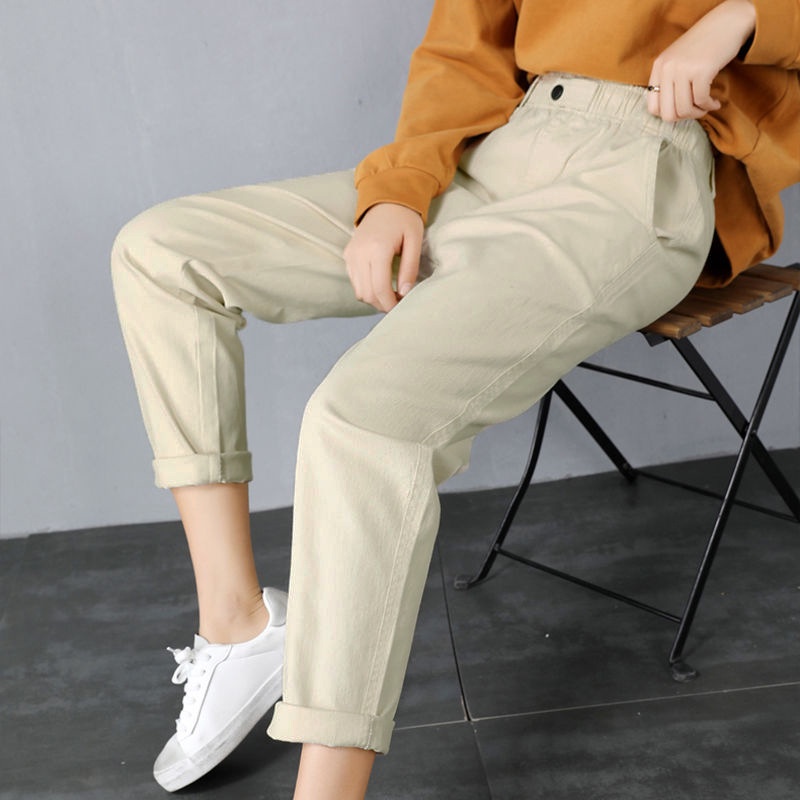 Quần dài nữ kaki lưng chun, chất vải co giãn cao cấp có Bigsize ADO JEANS