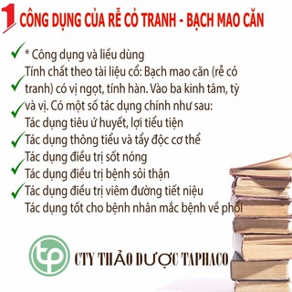 [Hàng Công Ty] Rễ cỏ tranh sấy khô