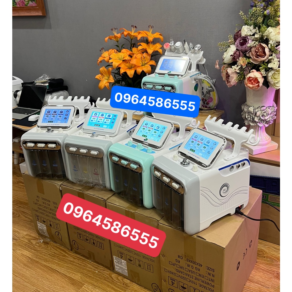 Máy H202 Aqua 6in1 2021. Máy Chăm Sóc Da H2o2 6 Chức Năng