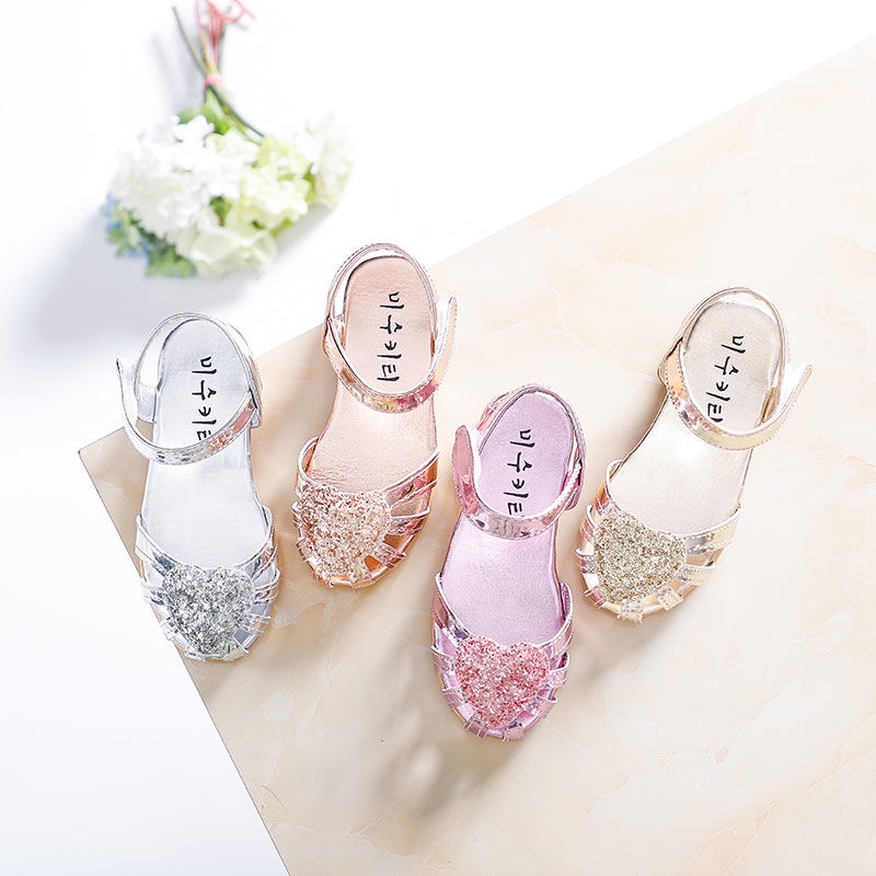 Giày Sandal Đế Mềm Chống Trượt Phong Cách Công Chúa Thời Trang Mùa Hè Dành Cho Bé Gái