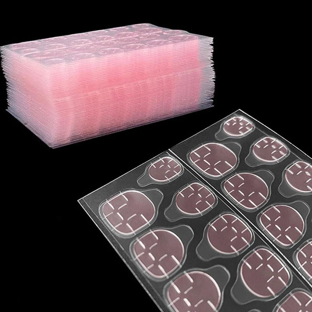 Set 10 Tấm Nhãn Dán Móng Tay Giả Siêu Mỏng Thoáng Khí Chống Nước Dành Cho Nữ DIY