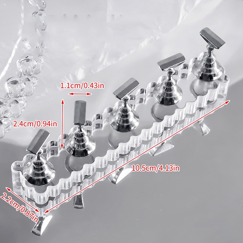 Giá Đỡ Móng Tay Giả Bằng Acrylic Dùng Trưng Bày Tiện Dụng