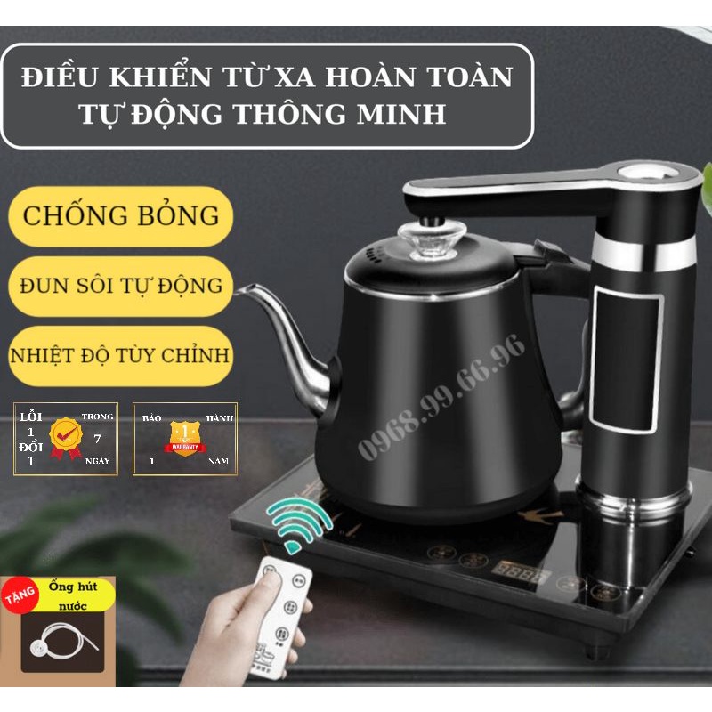 Bộ ấm đun siêu tốc - tự động cấp nước, tự động đun sôi, tự động ngắt, cảm ứng đa dụng, có khiển [BẢO HÀNH 1 NĂM]