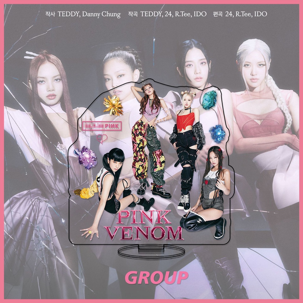 Blackpink Album Pink Venom Action Figurines Standee ROSE JISOO LISA JENNIE Desk Stand