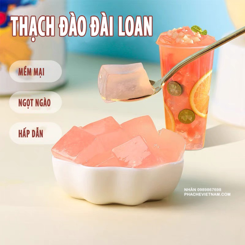 Thạch Hoa Quả Vị Đào (1kg) - Dùng sẵn không cần nấu