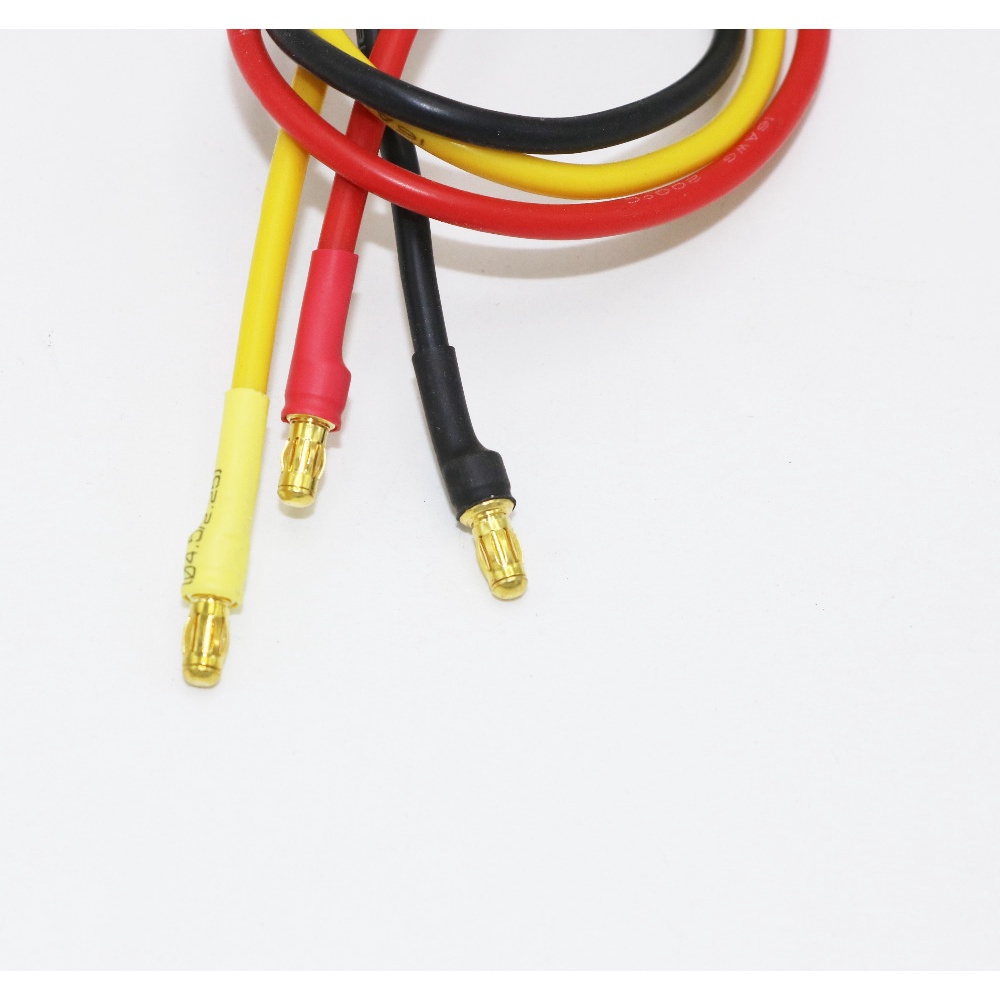 3 Dây Cáp Nối Dài Động Cơ Không Chổi Than 300mm 30cm 3.5mm ESC 16Awg