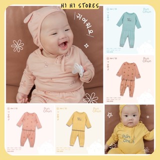 Punchun bộ dài tay Punchun cho bé AW22 hihistores