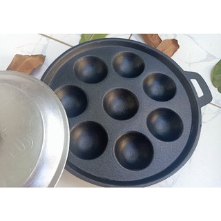 Khuôn bánh khọt, chảo bánh khọt có nắp, khuôn bánh khọt chống dính - 8 lỗ