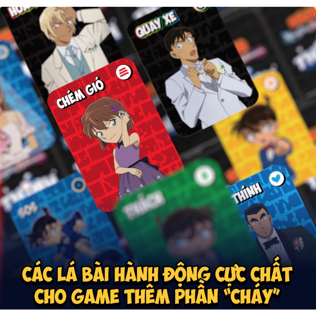 Conan Thính| Boardgame, bộ sưu tập card bo góc các thẻ nhân vật cực xinh | Boardgamevn