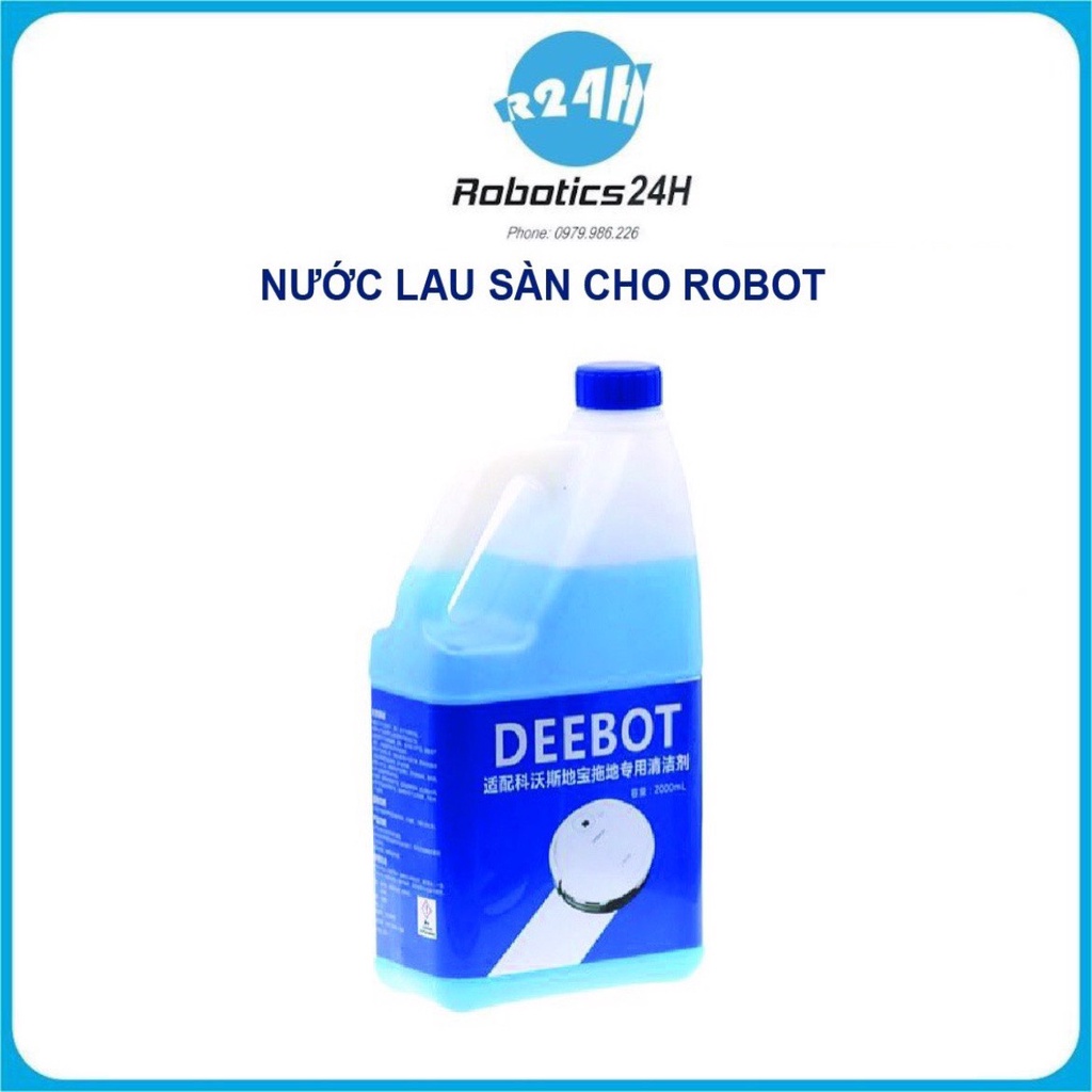 Nước lau sàn Ecovacs Deebot dùng cho Robot hút bụi lau sàn - Hàng chính hãng